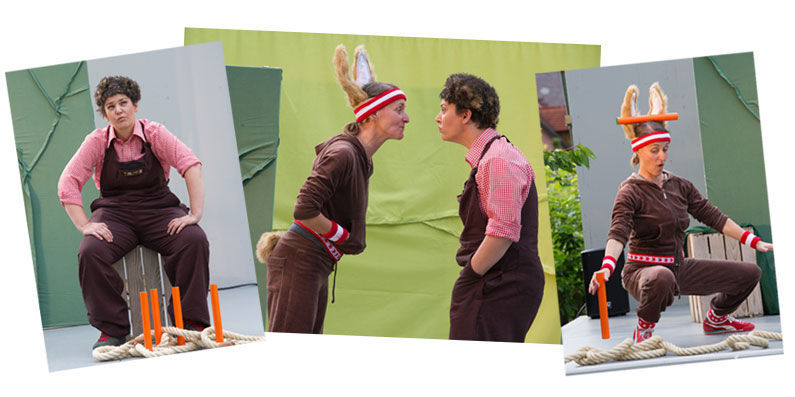 Hase und Igel - Collage